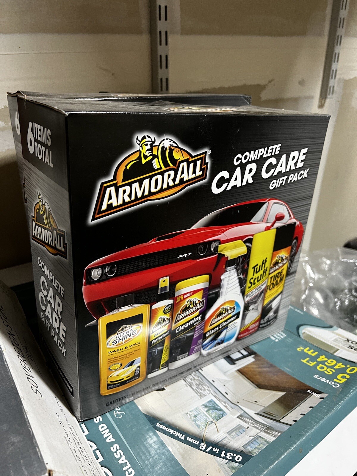 New Armor All Complete Car Care Gift Pack 6 Piece Kit Auto Detailing Wax & Wipes