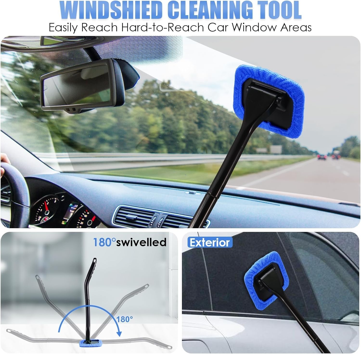 Car Cleaning Kit, Car Interior Detailing Kit with High Power Handheld Vacuum, De