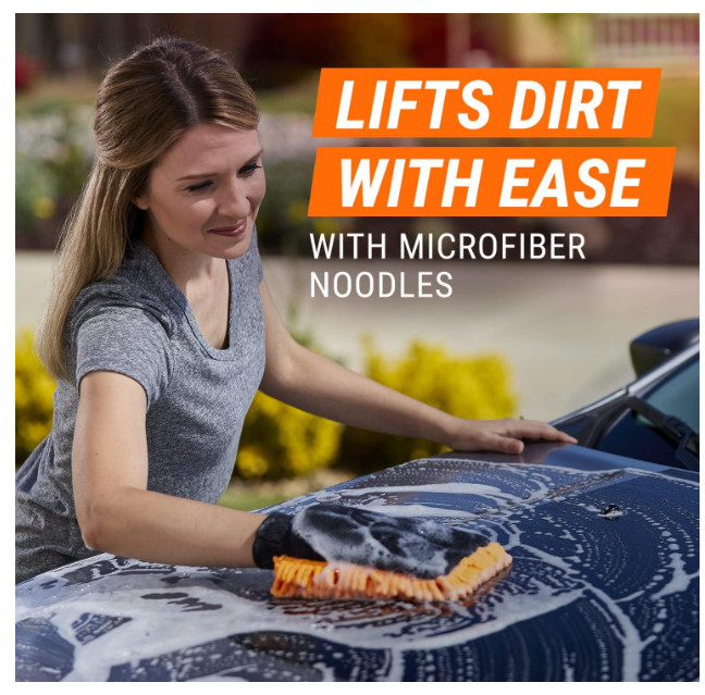 Armor All Microfiber Car Wash Mitt and Pad Set
