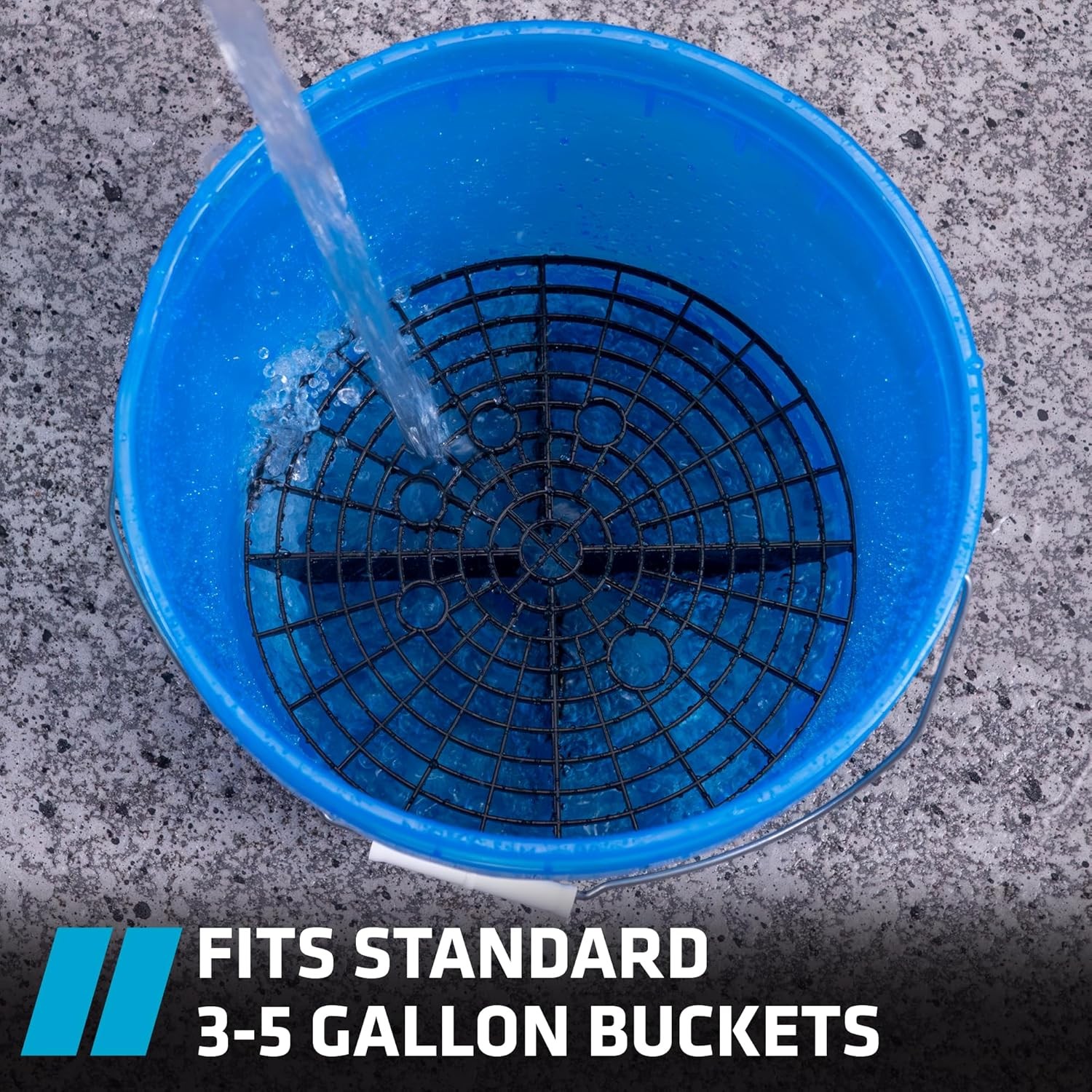 Automotive Bucket Insert Grit Traps for Car Wash Detail Kits, Helps Remove Dirt