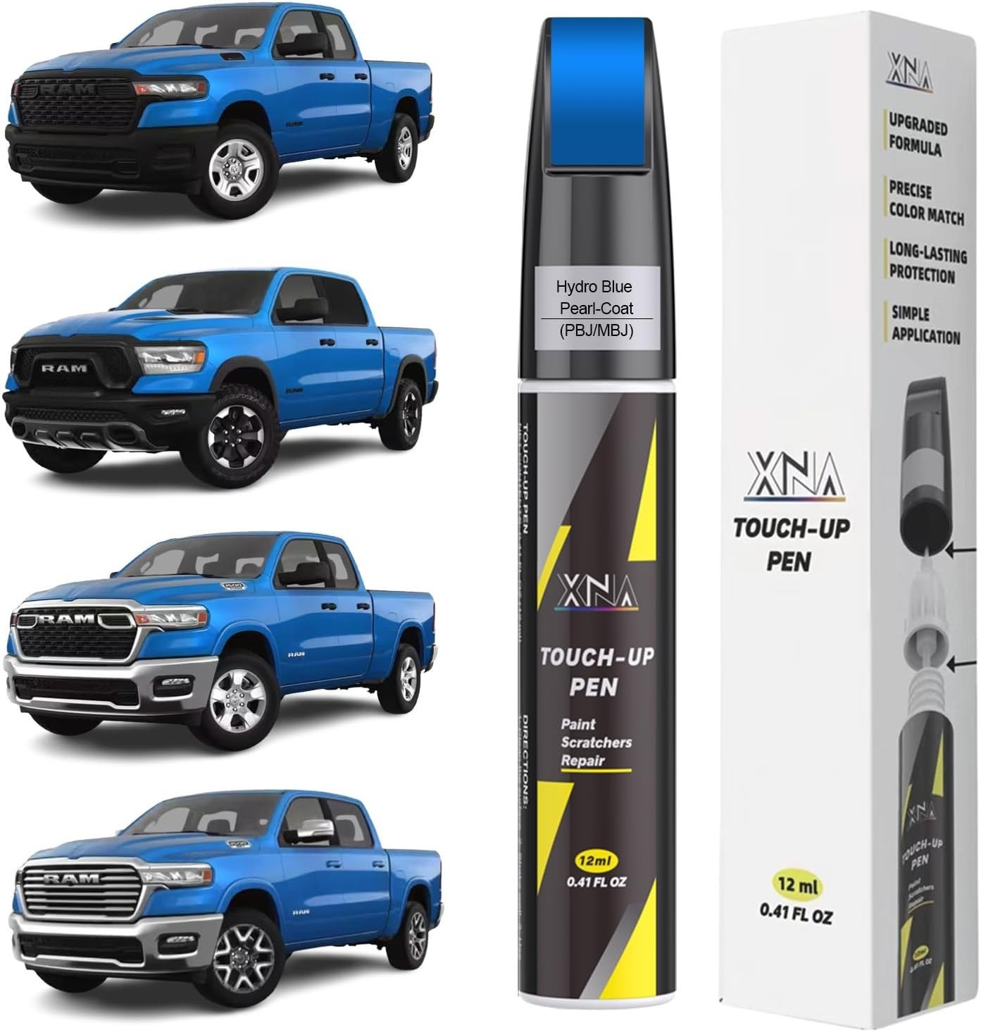 Hydro Blue Pearl Touch Up Paint for Jeep: Easy Application, 0.41 Fl Oz