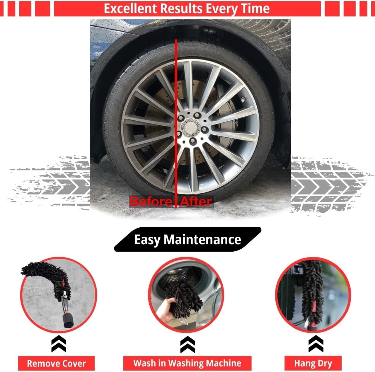 Professional Wheel Cleaner Brush – Car Detail Kit