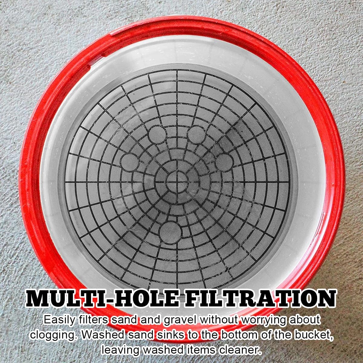 Yourkar 2 PCS Car Wash Bucket Inserts, Plastic Vehicle Black+red, 2pcs