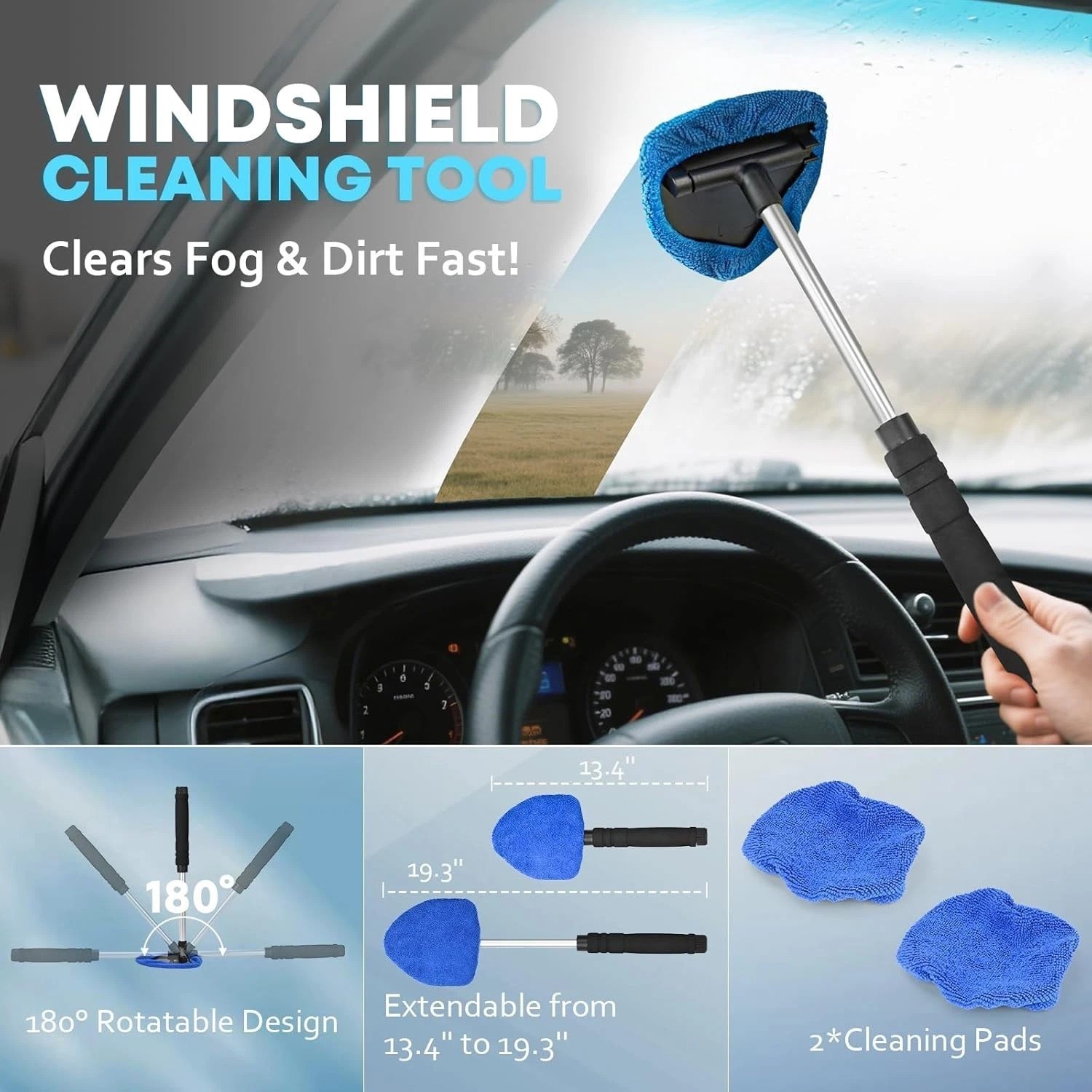 Car Cleaning kit, Car Interior Detailing kit with 10000pa Car Vacuum Cleaner,…