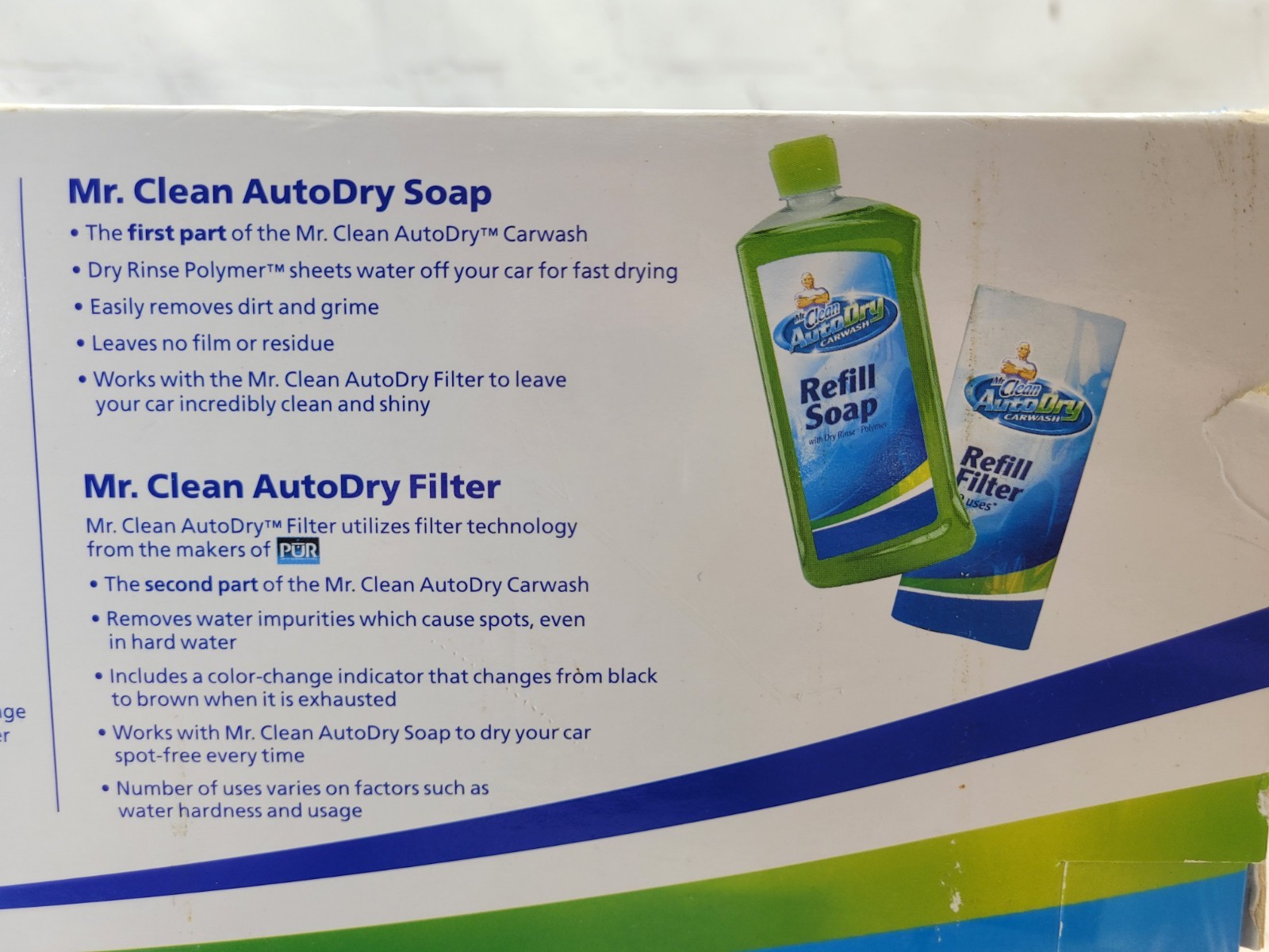 2003 Mr. Clean Auto Dry Car Wash System Device Starter Soap & Filter