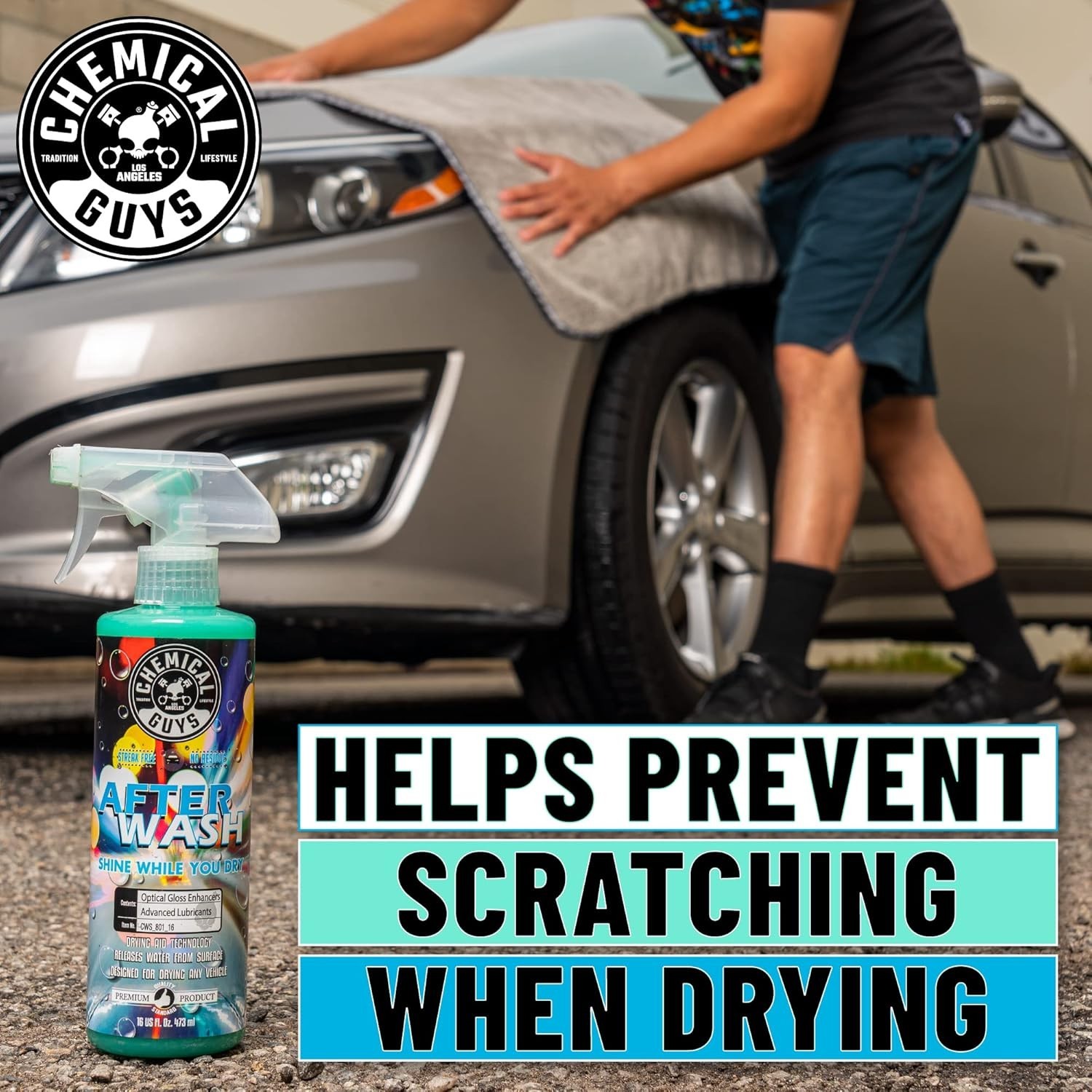 CWS_801 After Wash Sprayable Gloss Boosting Car Wash Drying 128 fl Oz (1 Gallon)