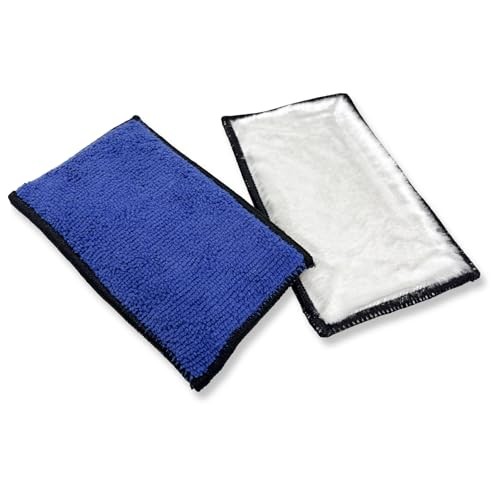 2pcs Car Interior Scrubbing Sponges, 5.9″x3.5″ Auto Detailing Sponge Microf