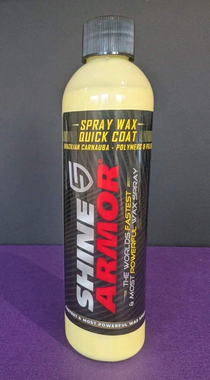 3 x Shine Armour Spray car Wax – Quick Coat With nozzle clean bodywork