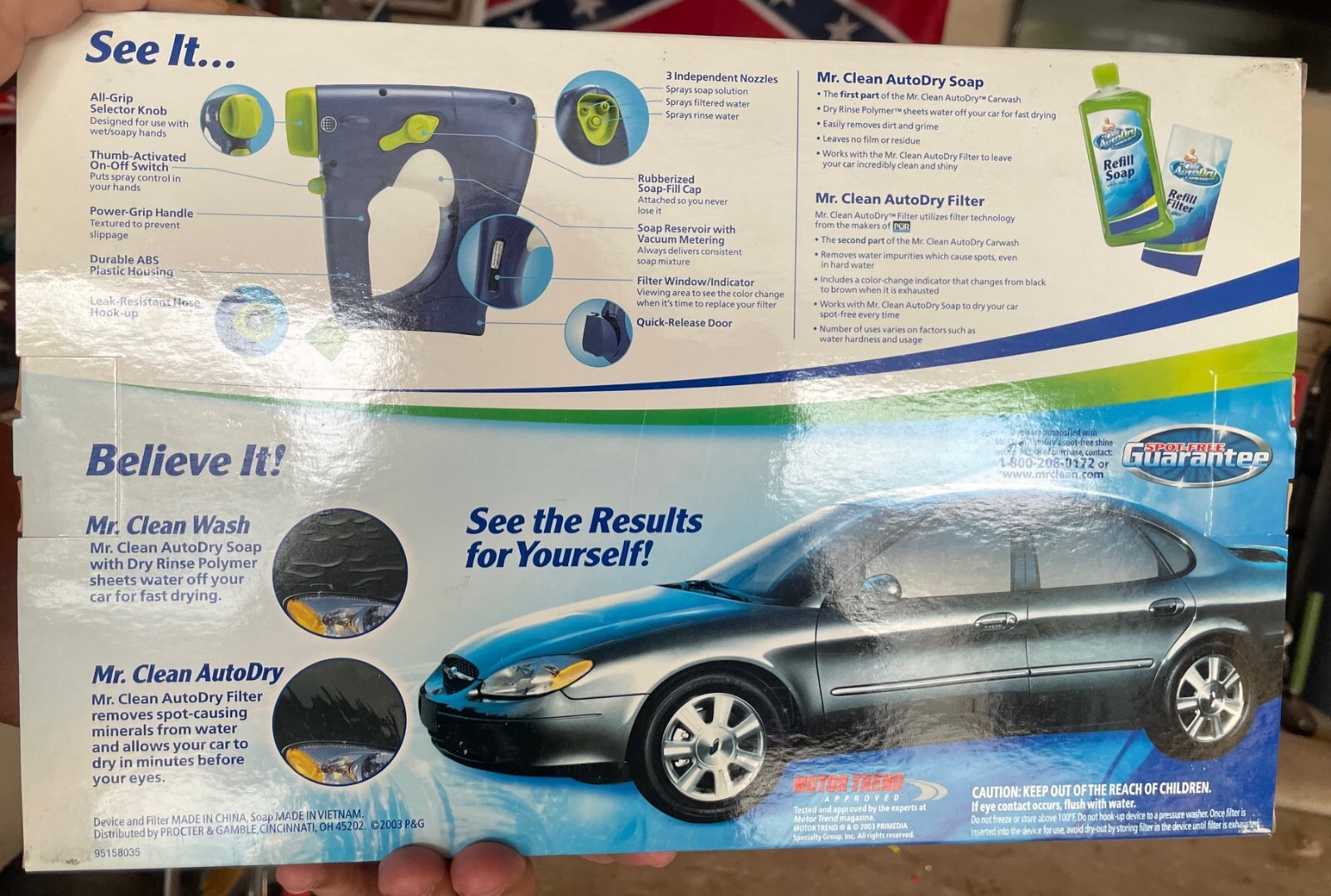 Mr Clean Auto Dry Car Wash System Includes Autodry Device, 6.7 oz Soap & Filter