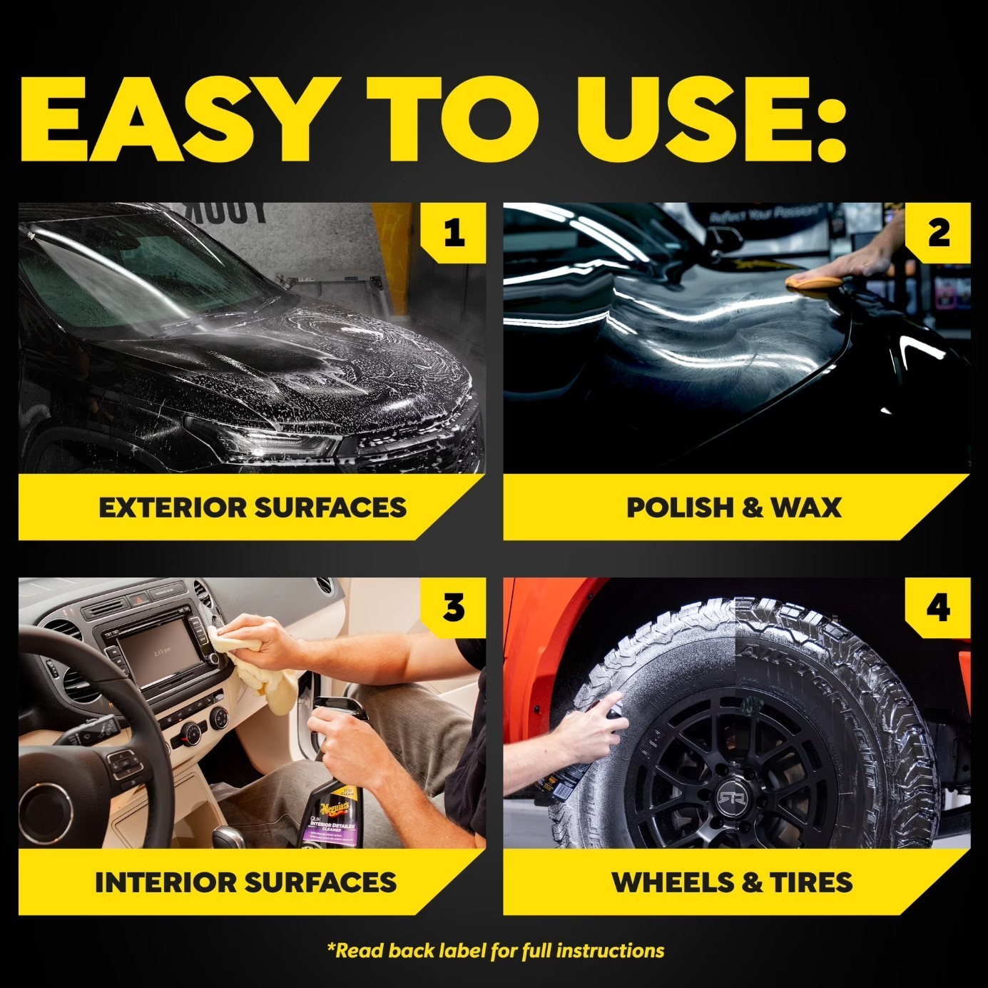 (2 pack)Meguiar’s Complete Car Care Kit, Car Detailing Gift Set for Car Lovers