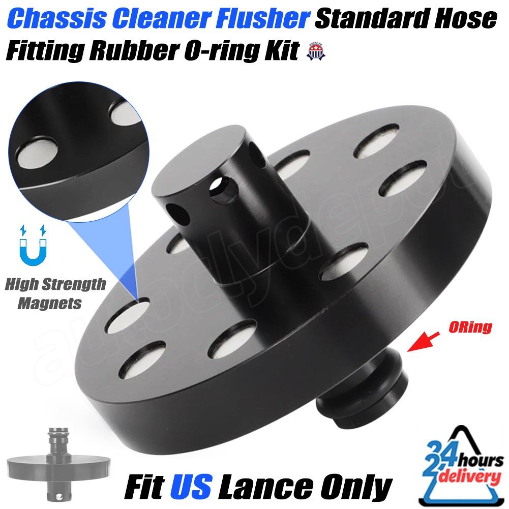 Chassis Cleaner Flusher Standard Hose Fitting O-ring Kit High Strength Magnets