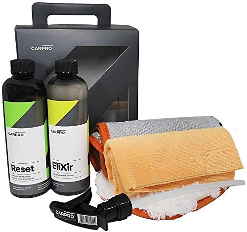 Wash Box 5 Products Including Elixir Reset Microfiber Wash Mitt Dhydrate Drying