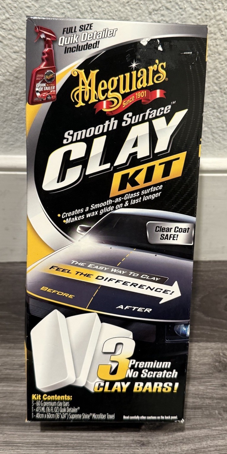 Meguiar’s Smooth Surface Clay Kit – Safe and Easy Car Claying for a smooth as Gl