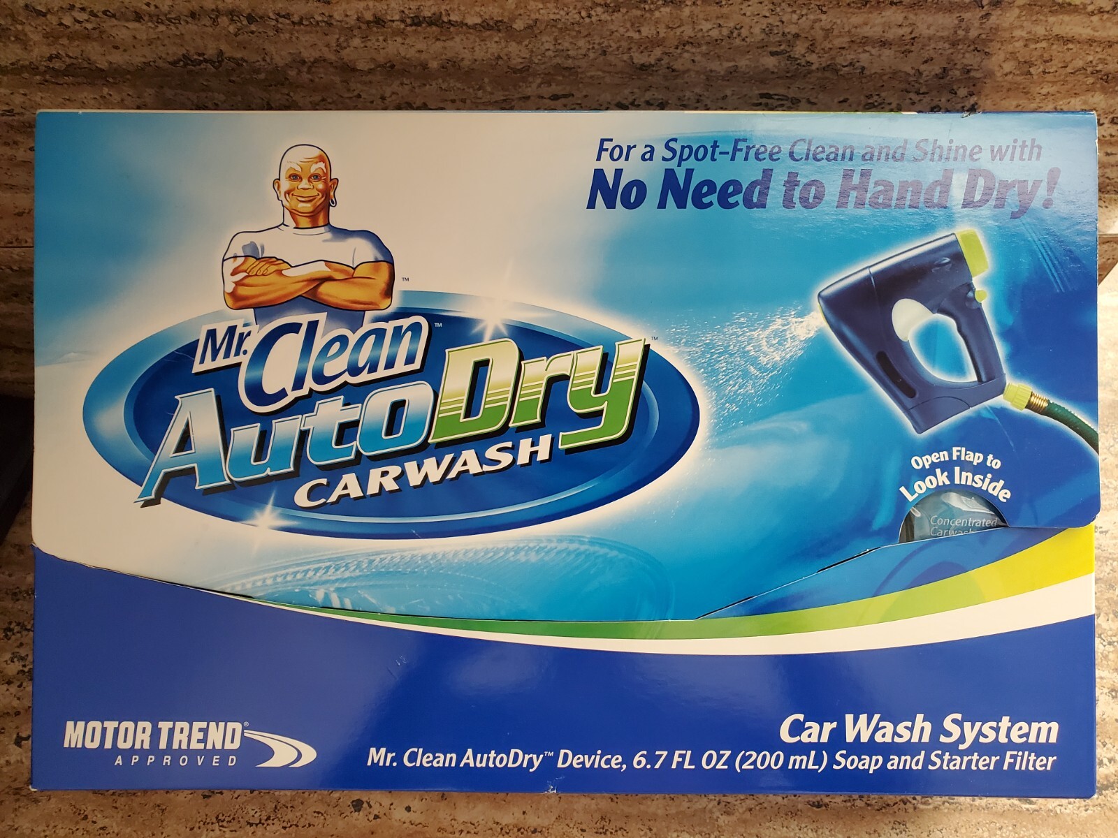 Mr. Clean Auto Dry Car Wash Spray System Kit w/ Soap Starter & Filter~ NEW