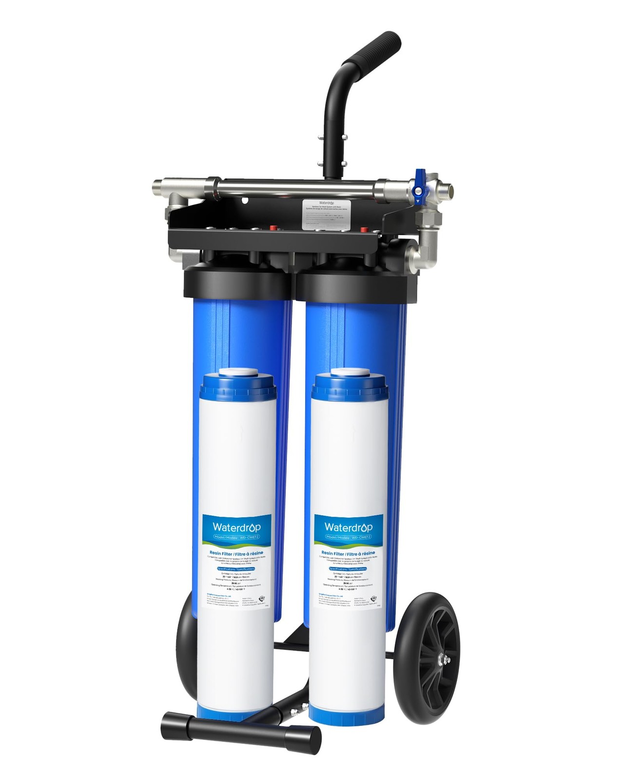 Spotless Car Wash System Deionized Water 20 Inch Bypass Valve Waterdrop