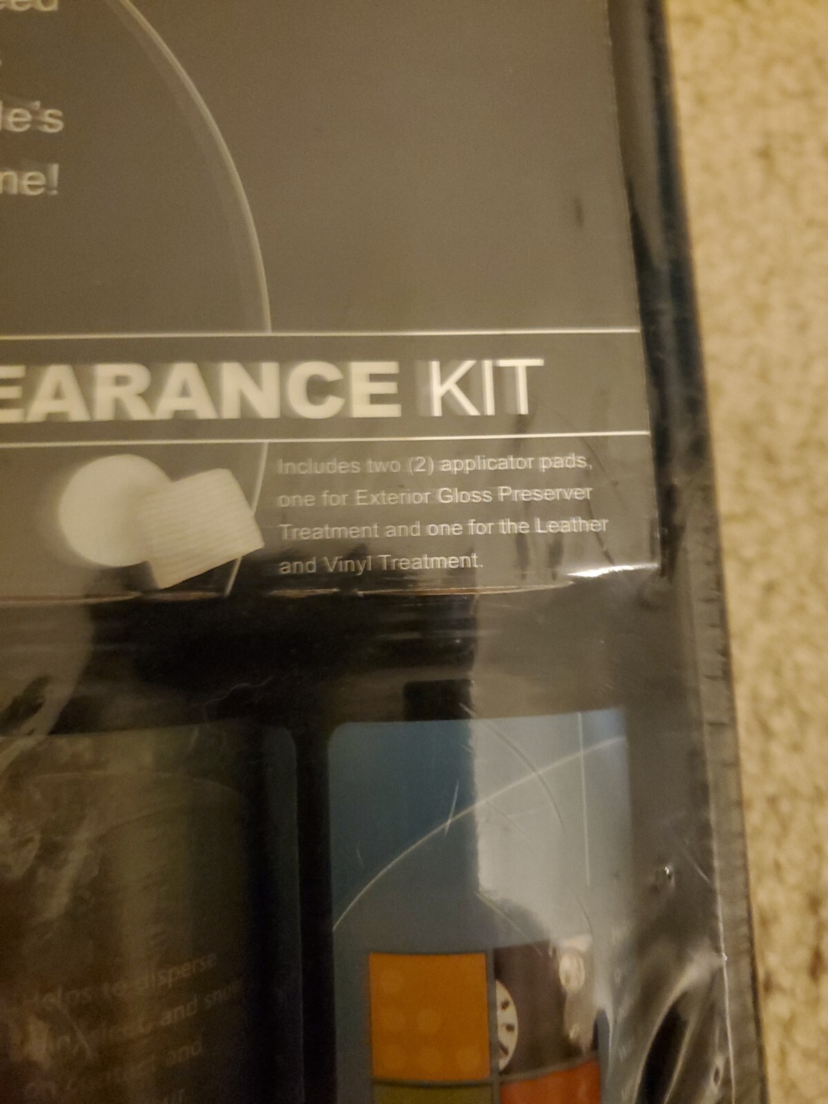 Pro-Tec Deluxe Auto Appearance Kit New 5 Bottles 2 Applicator Pads