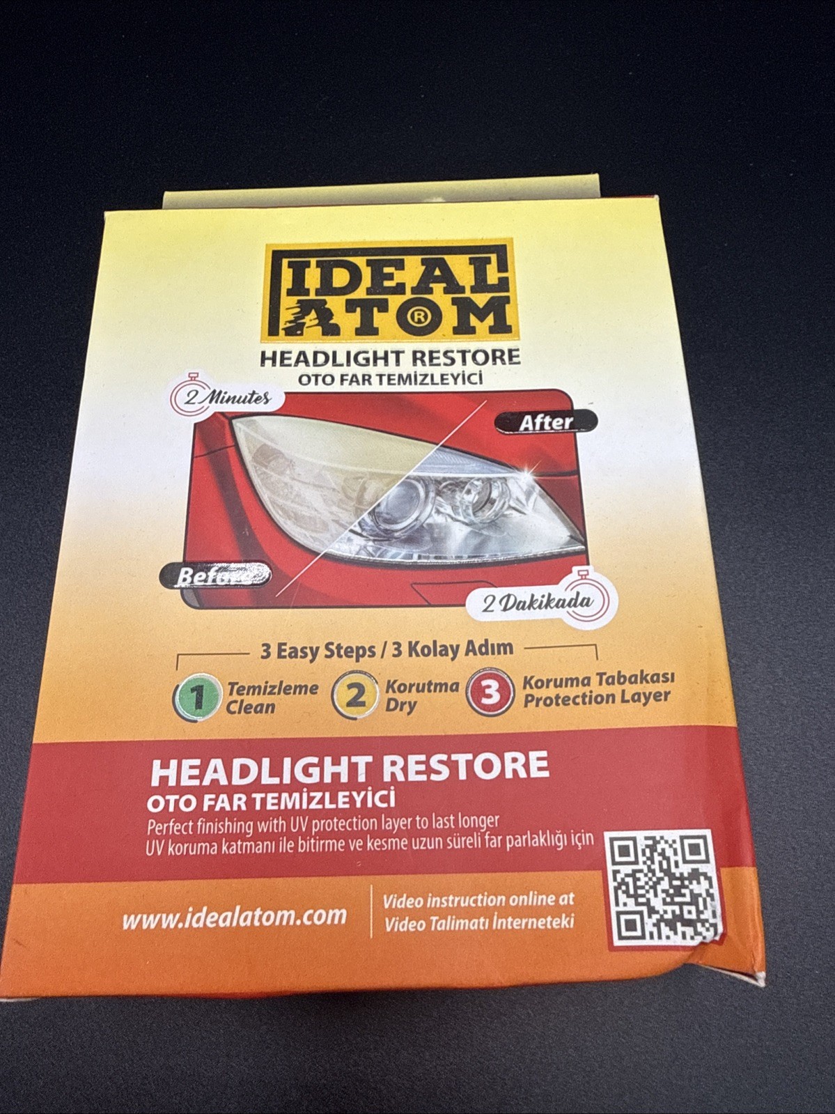 IDEAL ATOM Headlight Restore Car Cleaning Kits