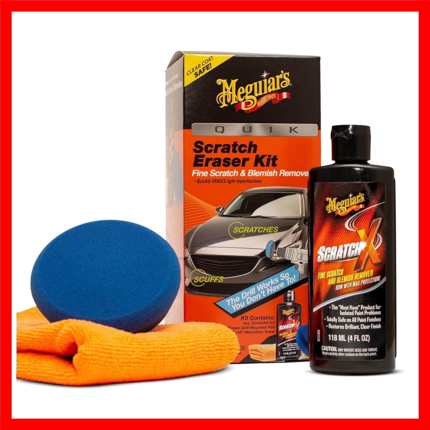 Quik Scratch Eraser Kit — Effortless Car Scratch Removal