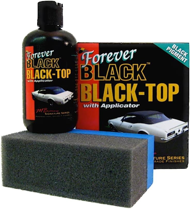 Forever Car Care FB813 Black Top Gel with Foam Applicator Convertible Roof Resto