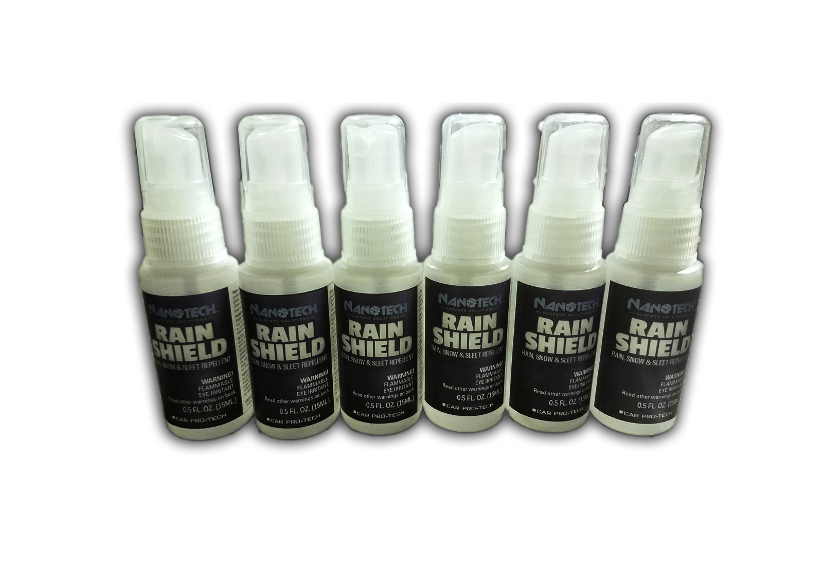 Nanotech Surface Solutions- Rain Shield: Windshield Rain Repellent- 1 Oz (6 Kit)