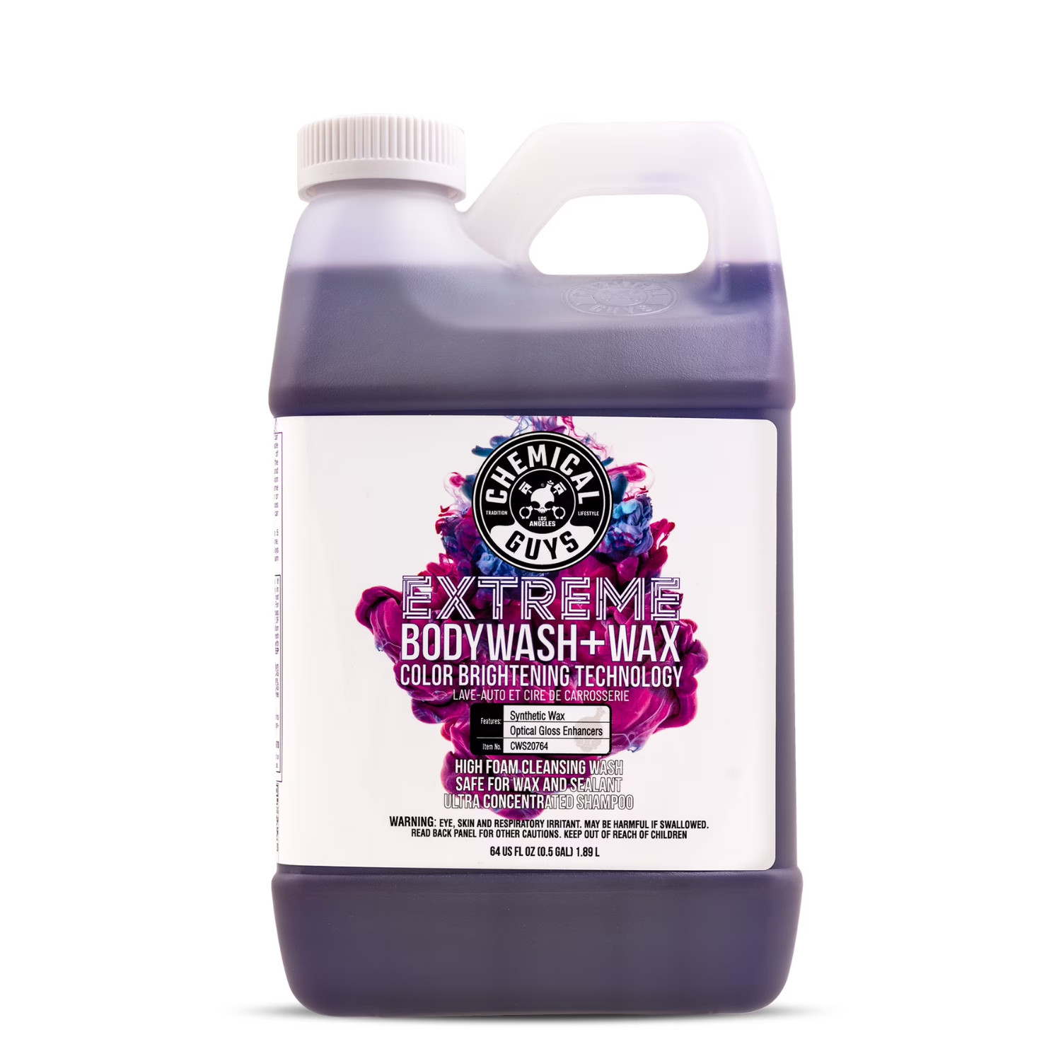 Chemical Guys Foaming Car Soap For Cars 64 fl oz (Half Gallon) Grape Scent