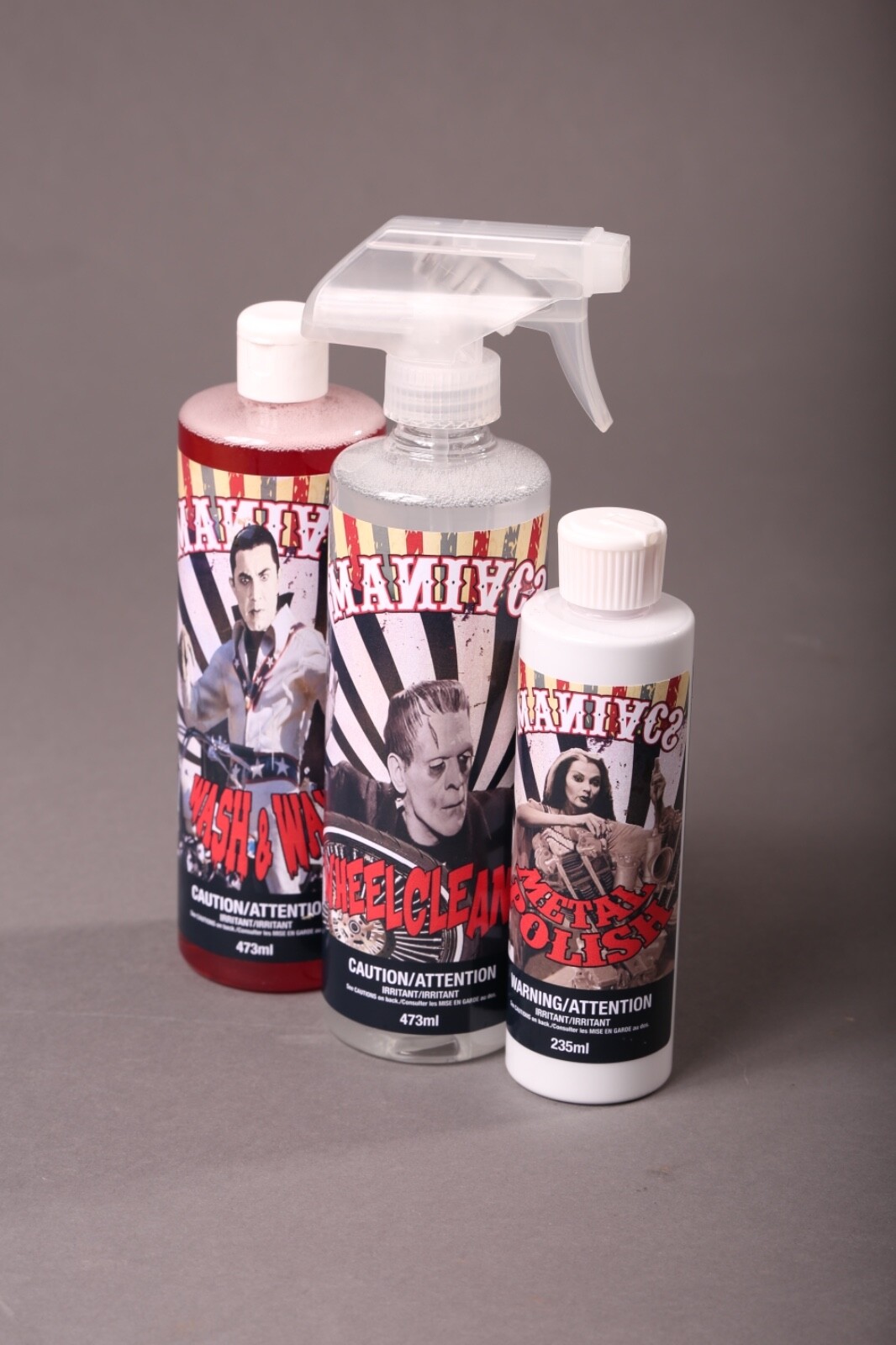 MANIACS wash+wax, all metal polish and wheel cleaner