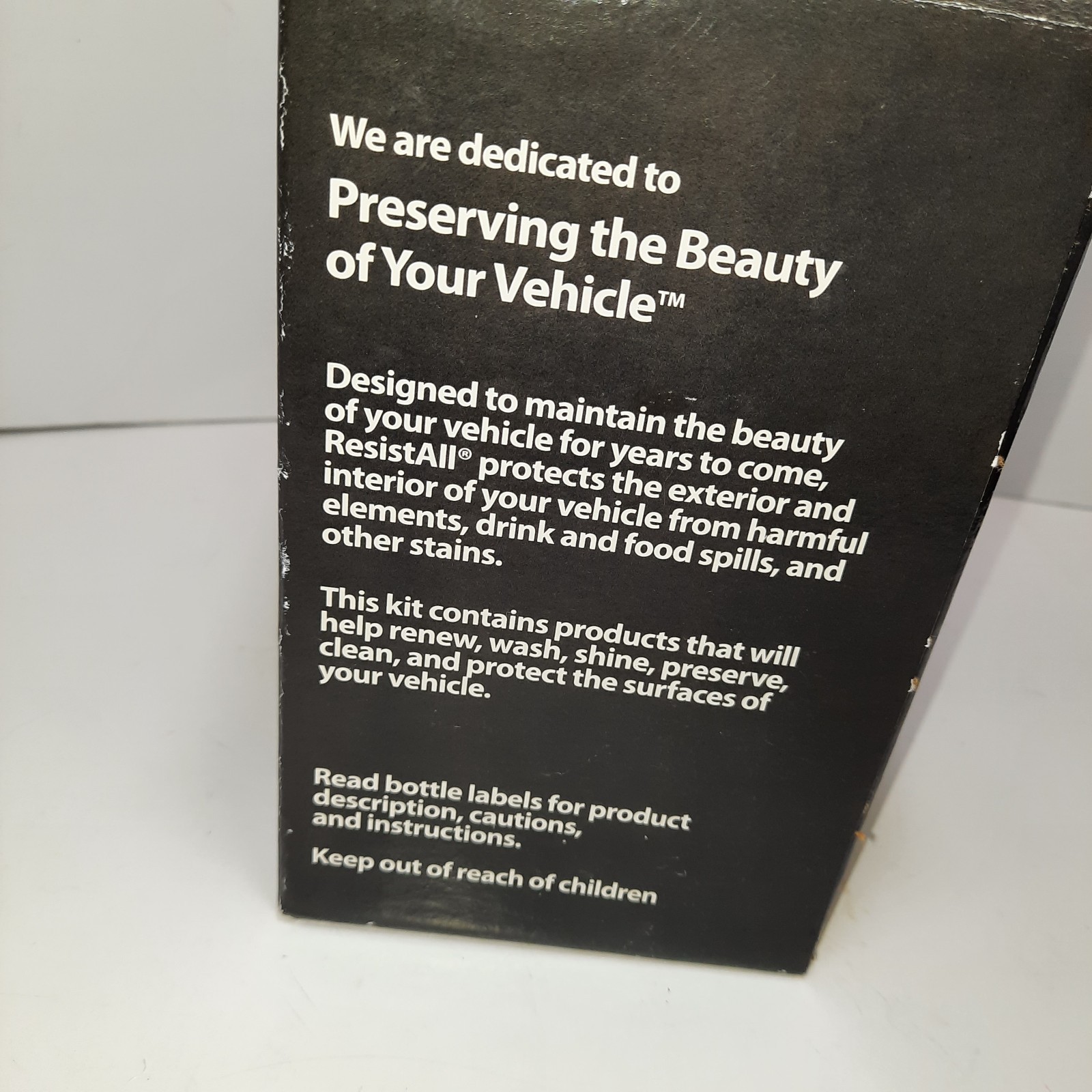 2015 Resist All Customer Care Kit for Cleaning Car, New but Dented Bottles