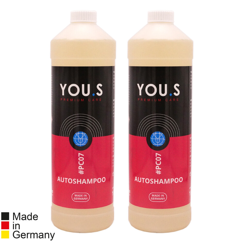 YOU.S Premium Care Autoshampoo Konzentrat biologisch abbaubar – 2x 1000 ml