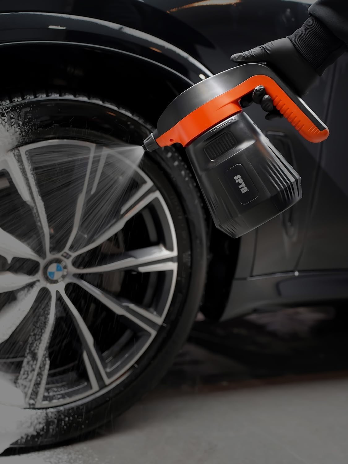 Electric Foam Sprayer 2.25L, Cordless Car Wash, 6‑Speed, w/ Shampoo