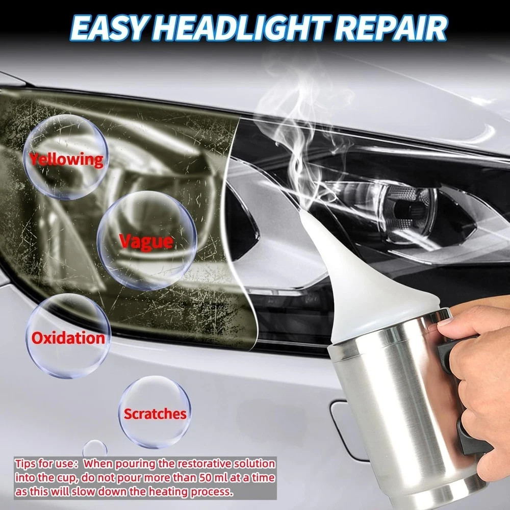 Headlight Restoration Kit, 800g Vapor Head Light…