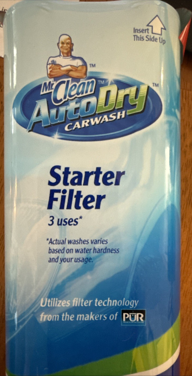 Mr. Clean Auto Dry Car Wash Replacement Starter Filter 3 Uses Sealed PUR Tech