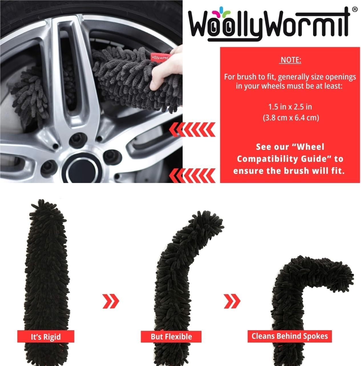 Professional Wheel Cleaner Brush – Car Detail Kit