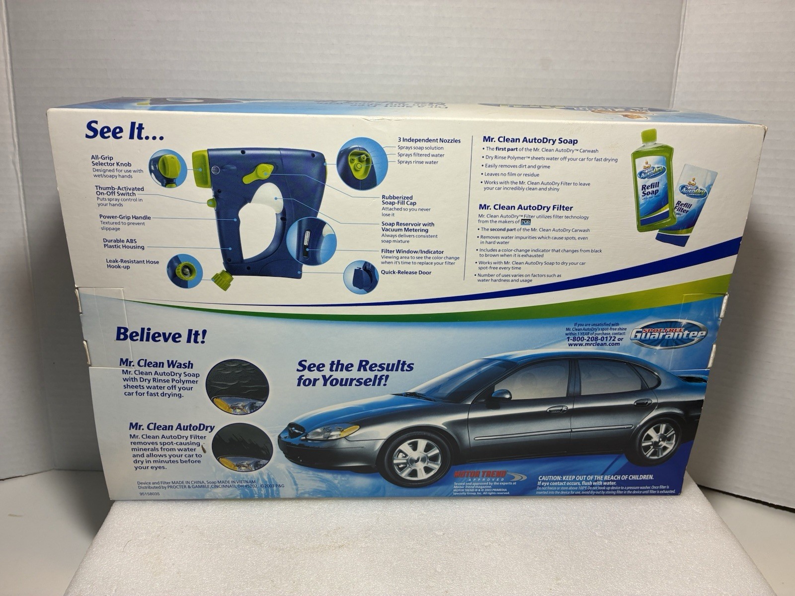 Mr. Clean Auto Dry Car Wash System New Old Stock Unused