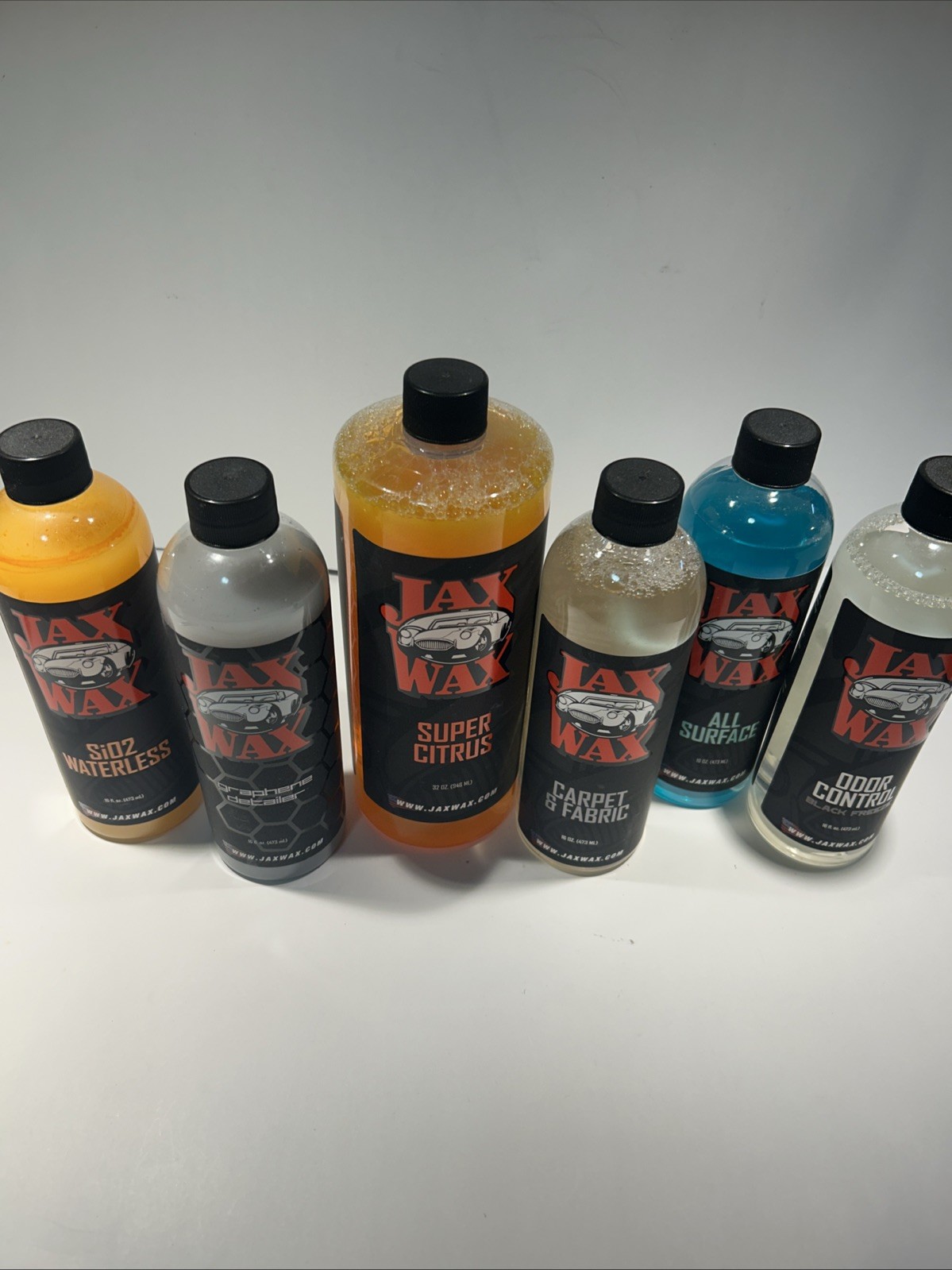 Jax Wax Exterior Detail Products 5-16oz 1-32oz