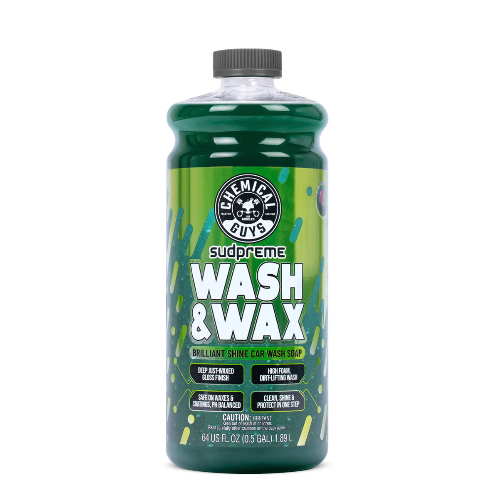 Chemical Guys Sudpreme Wash & Wax, Foaming Car Soap, High Gloss, 64oz, 2 Pack