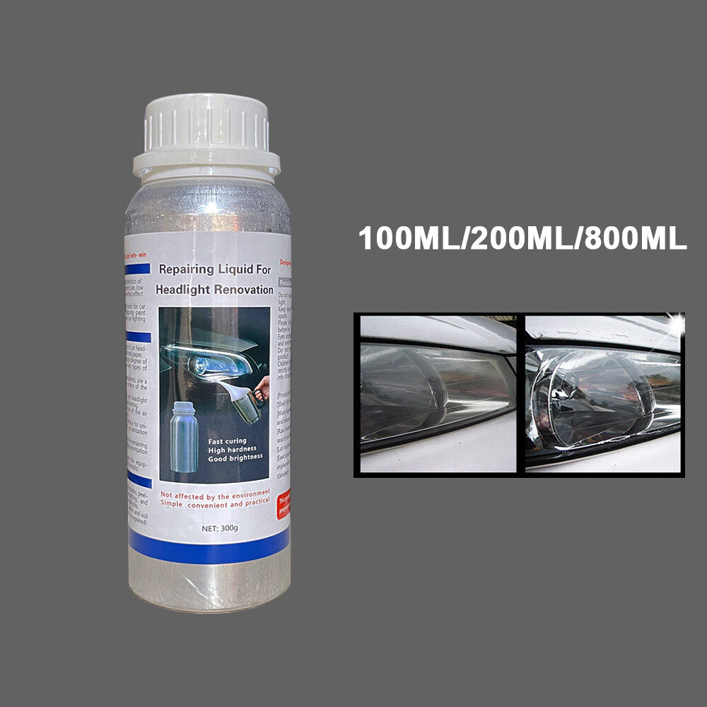 Car Headlights Restoration Kit Headlamp Cleaner Repair Polish Liquid 200ml