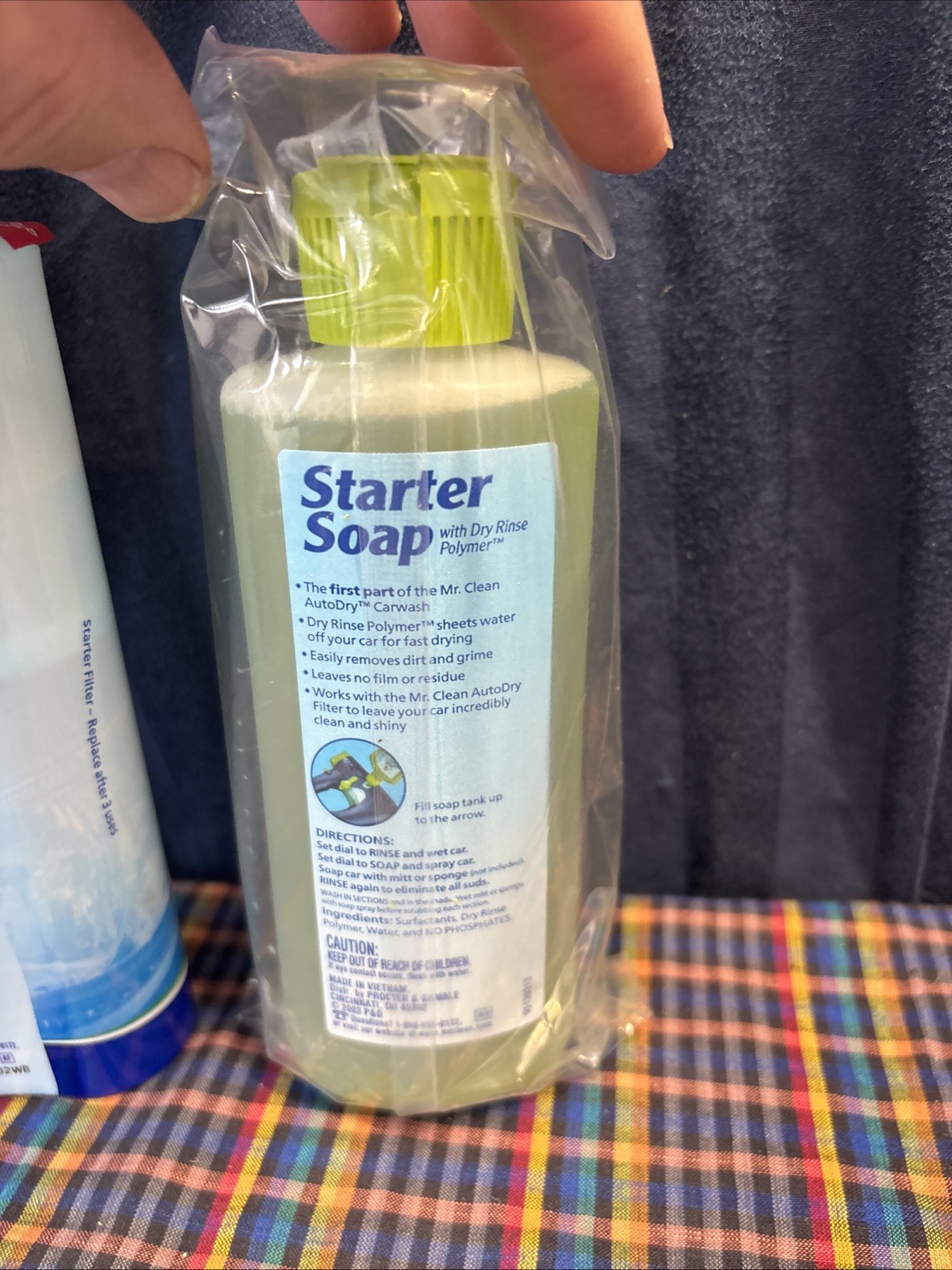 Mr Clean Auto Dry Car Wash Starter 3 Use Filter and 6.7 oz Soap Carwash R1
