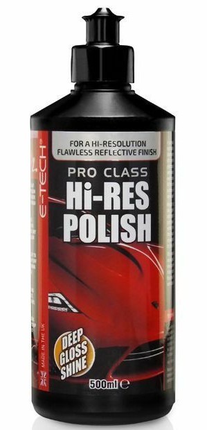 E-Tech Exterior Bodywork Natural & Synthetic Wax Pro Class Hi-Res Polish – 500ml