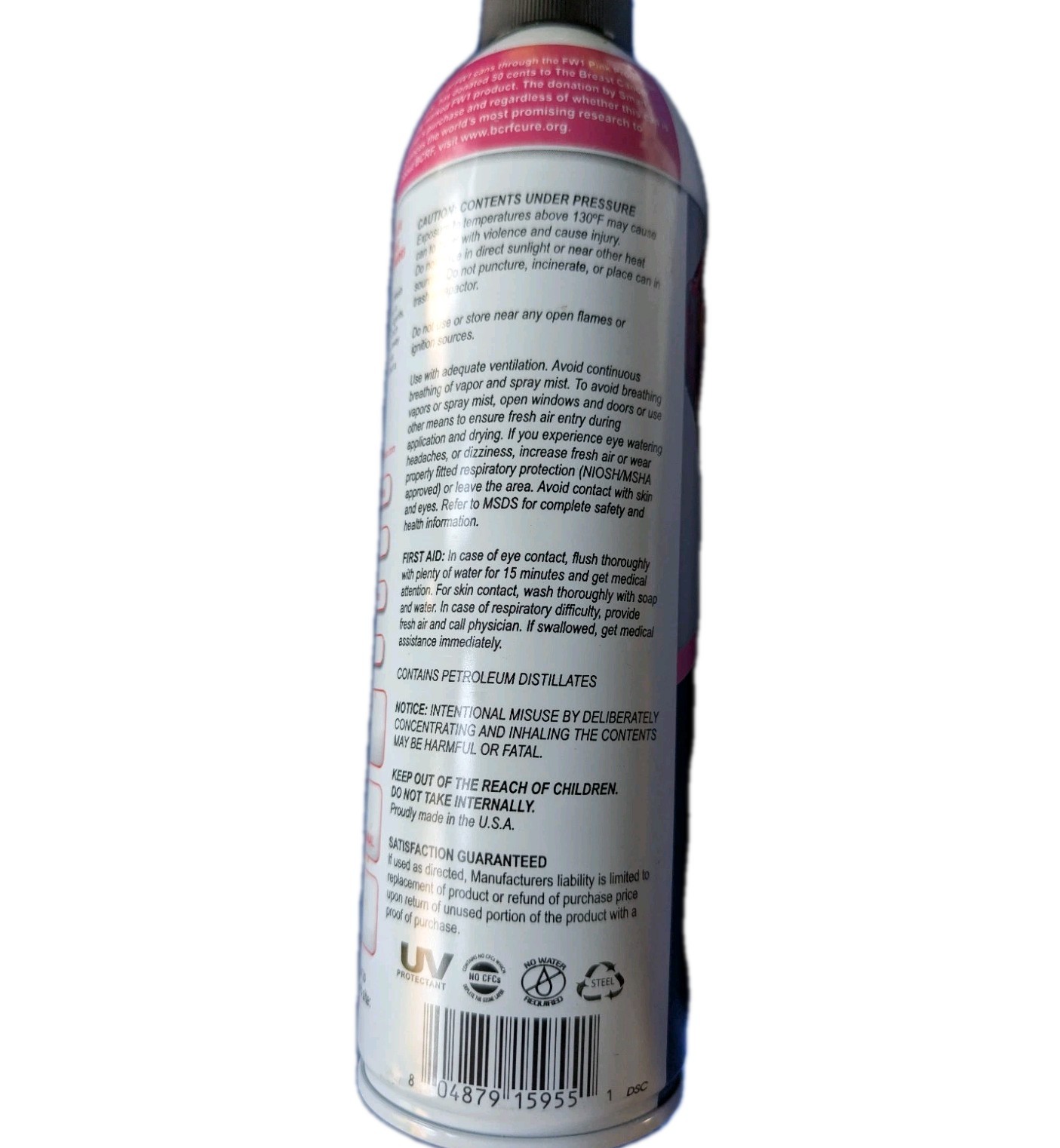 FW1 Cleaning Wax WATERLESS DETAIL SYSTEM Carnauba Car Wash NEW FULL No Water Req