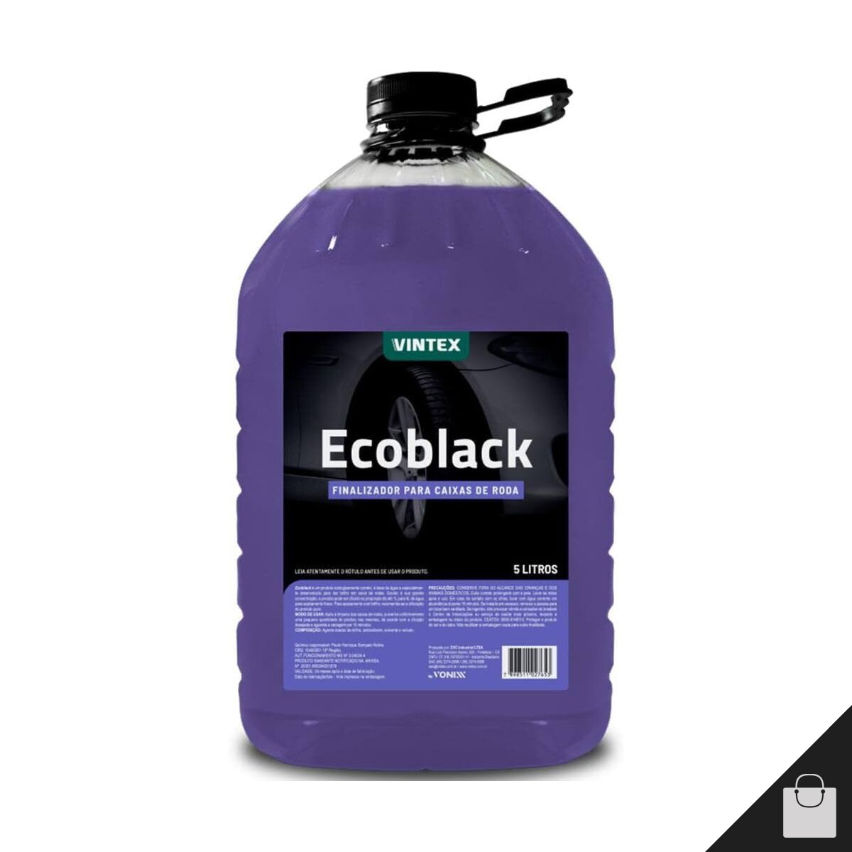Vintex Ecoblack Automotive Cleaning Car Wheel Shine Maintenance Vonixx 5L 169oz