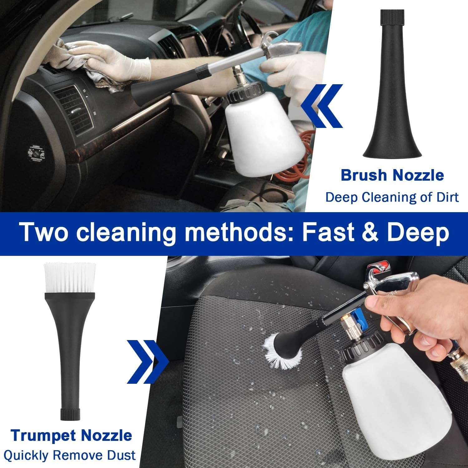 Versatile Car Cleaning Gun Kit with Water Spray & Ergonomic Handle for Quick Use