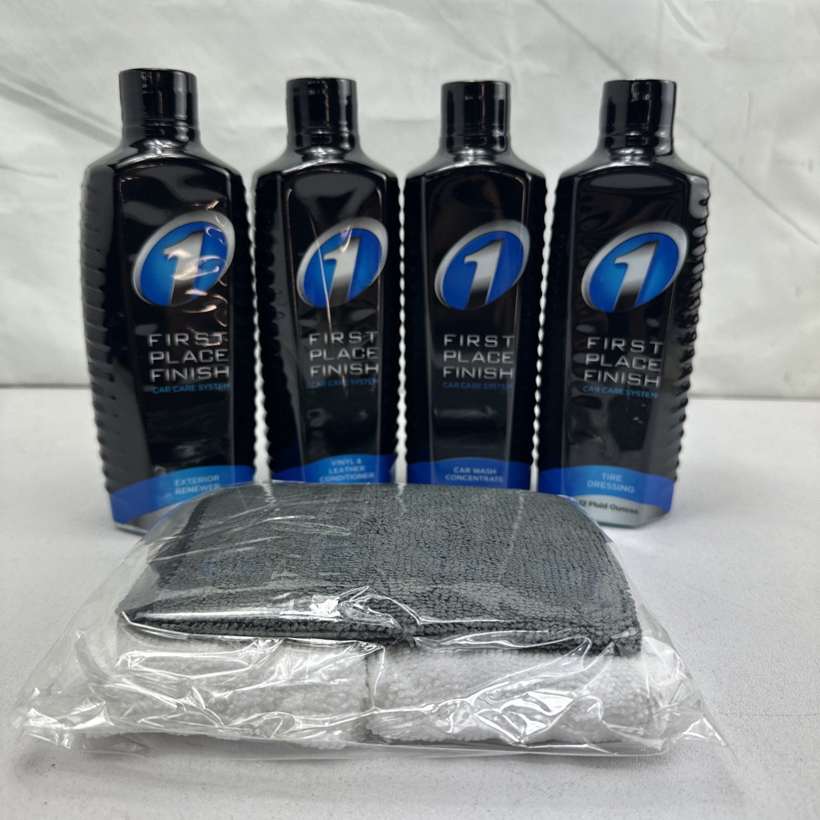 First Place Finish Car Care Products System 12 OZ. Kit 4 Bottle Set ~ 12 oz ea.
