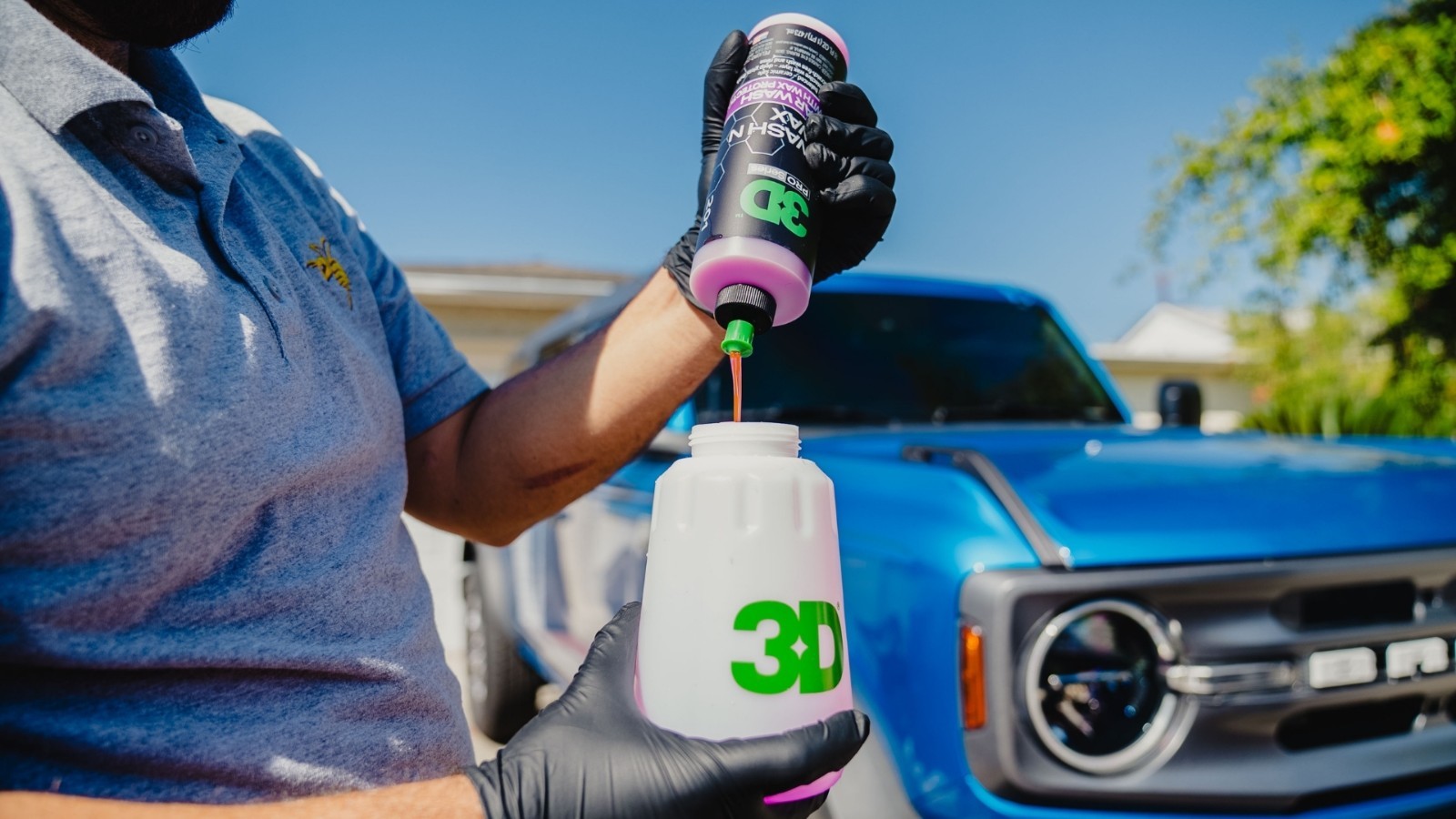 3D Car Care Wash N Wax – High Foam Car Wash Soap with Wax Protection 16 Fl Oz