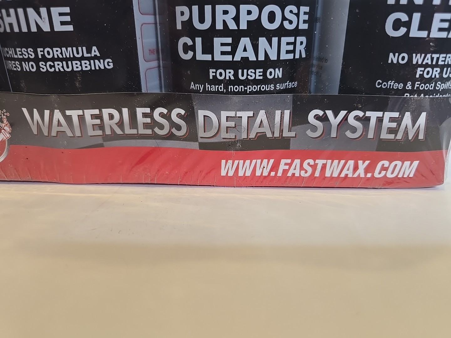 Fast Wax Waterless Detail System FW1 TS2 GP3 CU4 Wash Wax Tire Shine – NEW