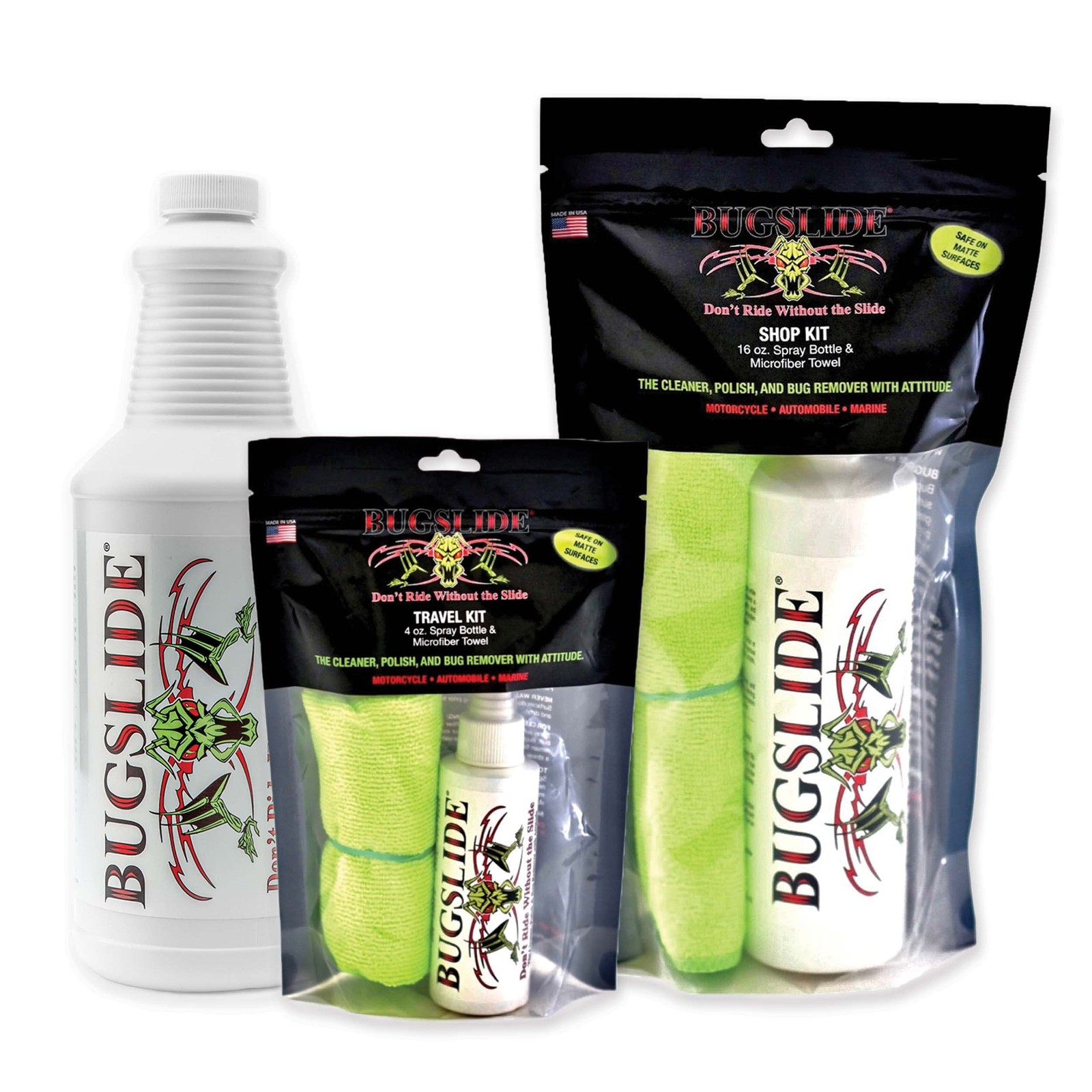 Saver Pack 4 Oz Travel Kit With Microfiber Cloth 16 Oz Spray Kit With Microfiber