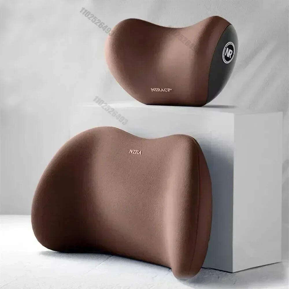 Car Headrest Lumbar Support Shoulder Pillow Memory Cotton Waist Interior