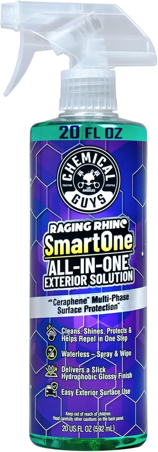 New Raging Rhino Waterless Car Wash And Quick Detailer Spray No Rinse 20 Fl Oz
