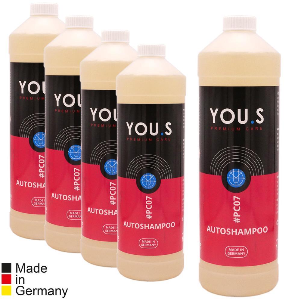 You.S Car Shampoo Car Wash Foam Concentrate Biodegradable – 5X 1 Liter