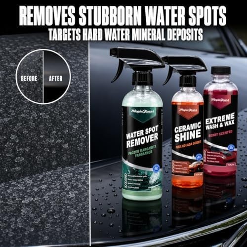 Magic Finish Complete Car Care Bundle – Ceramic Shine Spray, Water Spot Remover