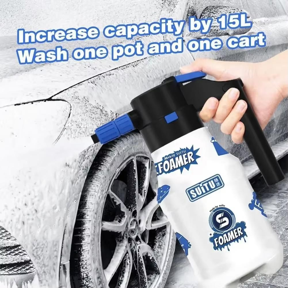 Electric Car Wash Foam Spray Pot Household Hand-held Car Wash Spray Gardening Ai